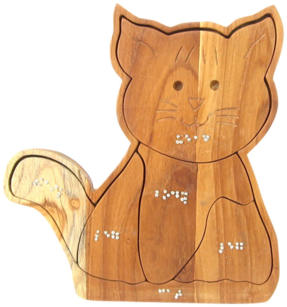 Picture picture of our Braille Animal Puzzle