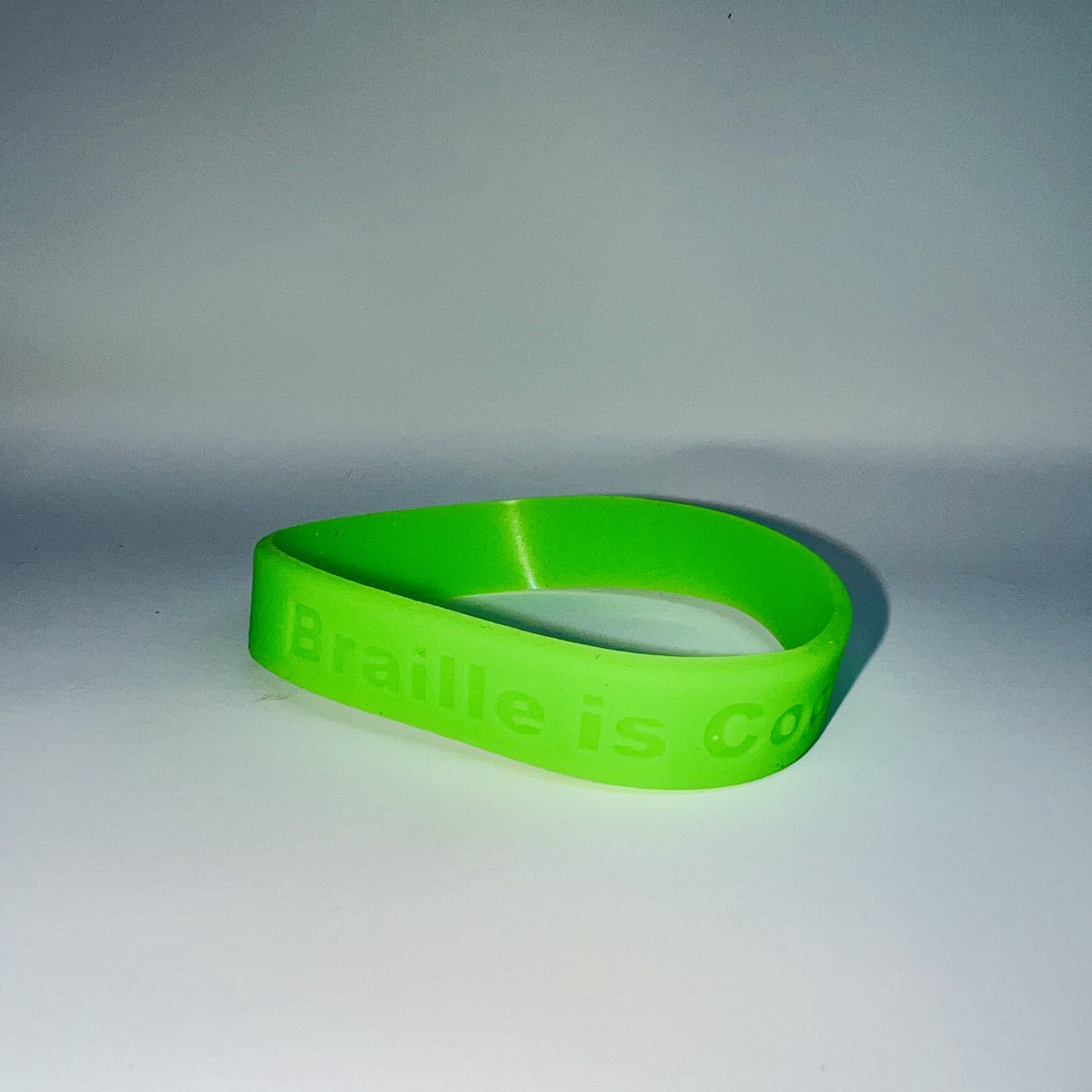 Picture picture of our Braille Alphabet Wristband