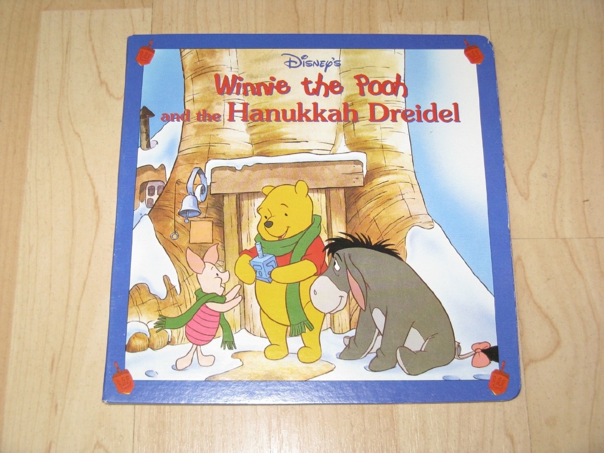 Picture picture of our Winnie the Pooh and the Hanukkah Dreidel, Braille Board Book