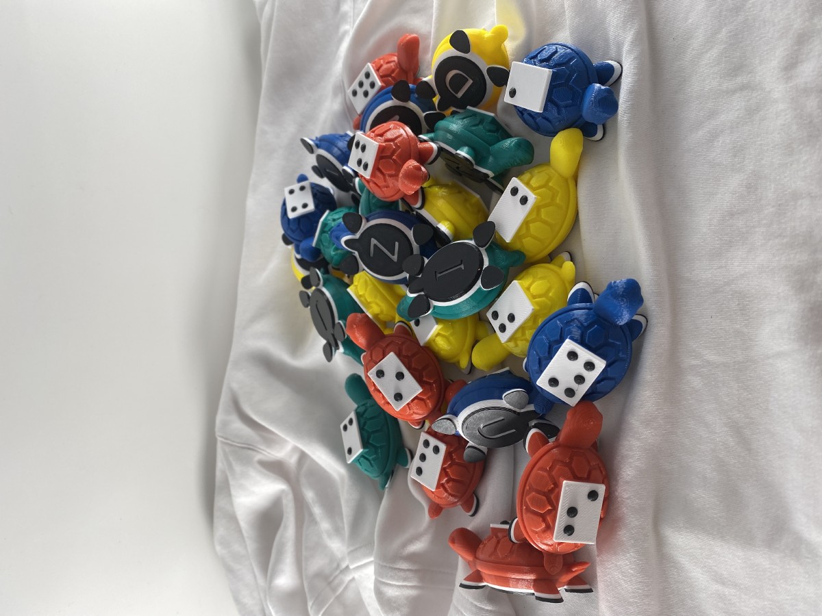 Picture picture of our Braille Alphabet Turtles