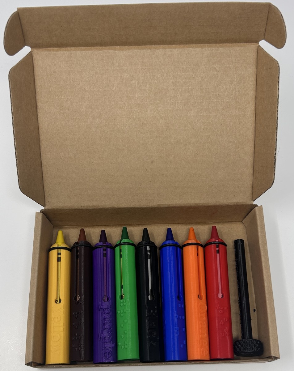 Picture picture of our Braille Crayon Holders