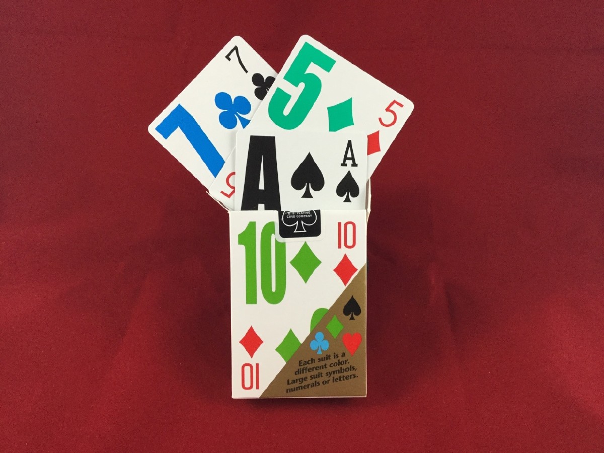 Picture picture of our E-Z See Playing Cards