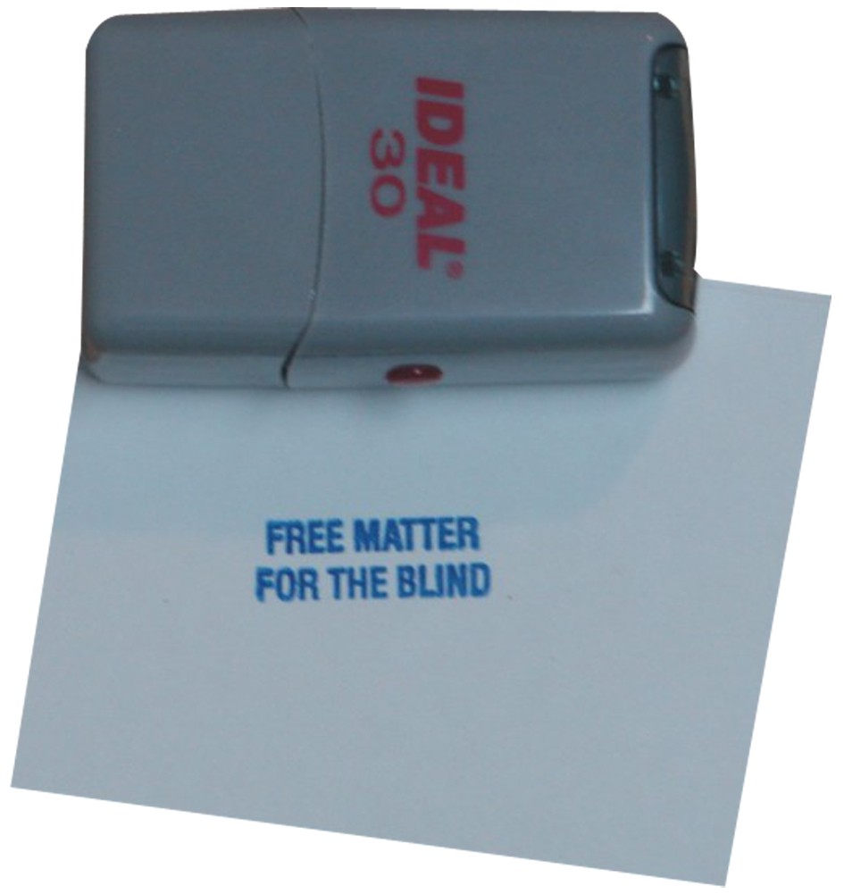 Picture picture of our Free Matter Stamp