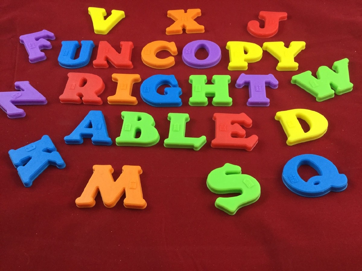 Picture picture of our Braille Magnetic Letters