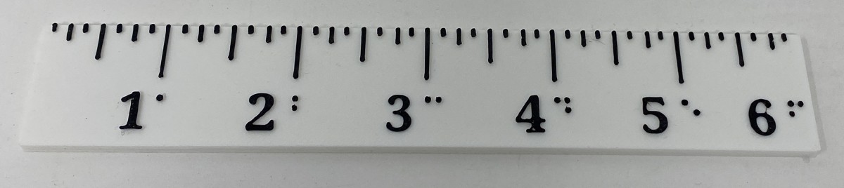 Picture picture of our Print Braille Ruler