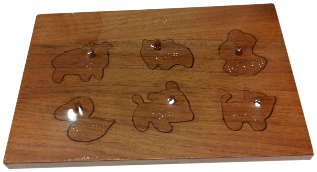 Larger picture of our Braille Preschool Puzzle