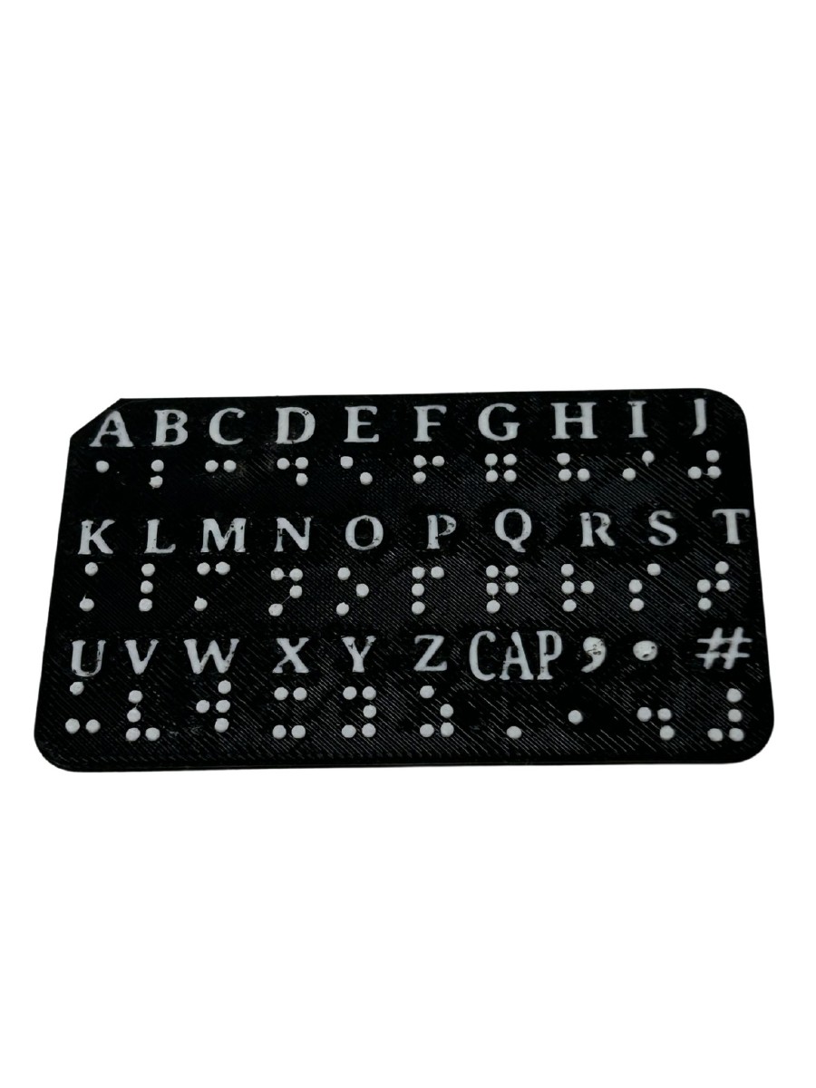 Picture picture of our Braille Reminder Card