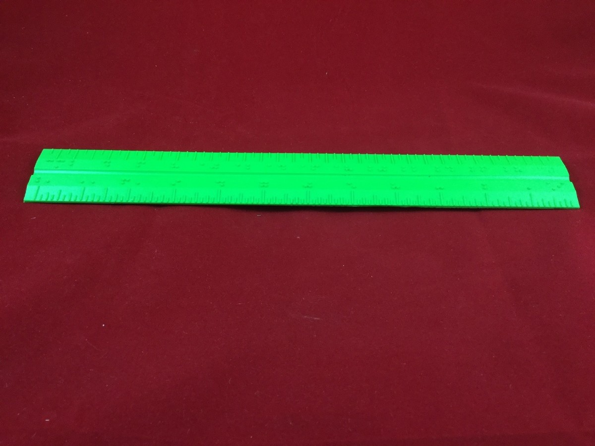 Larger picture of our Classic Braille Ruler