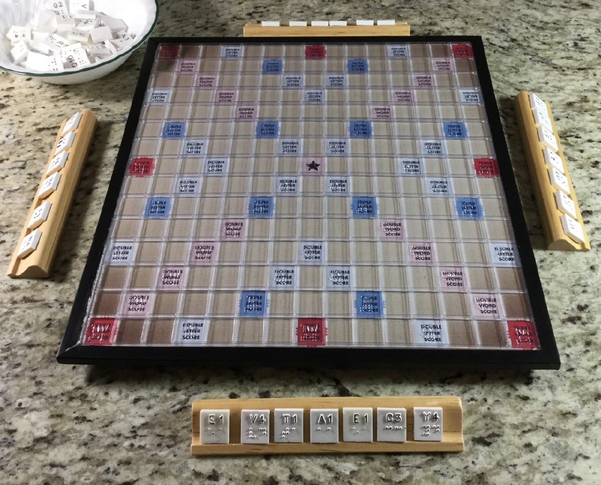Picture picture of our Braille Scrabble