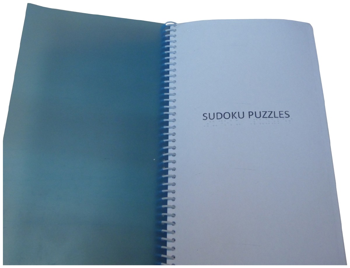 Picture picture of our Braille Sudoku Puzzles
