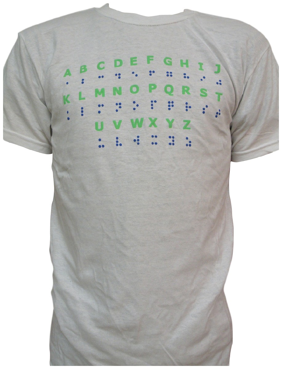 Picture picture of our Braille Alphabet T-Shirt, Adult