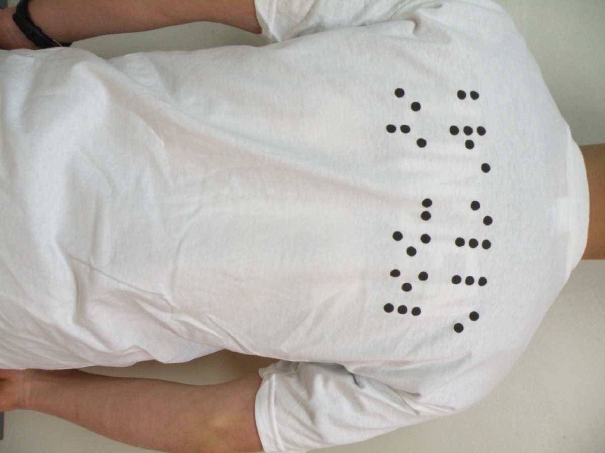 Different picture of our Braille Alphabet T-Shirt, Youth