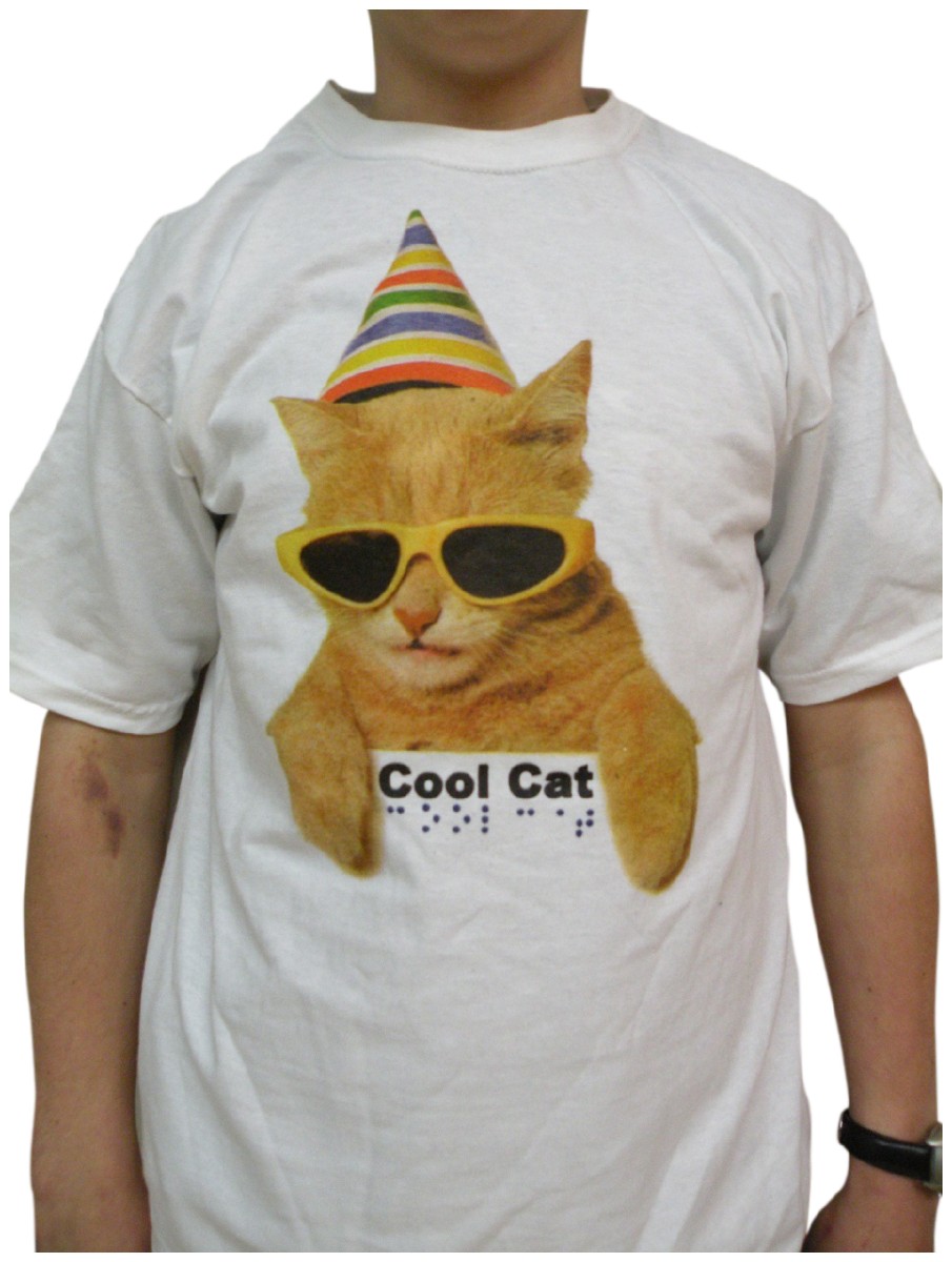 Picture picture of our Braille T-Shirt, Youth