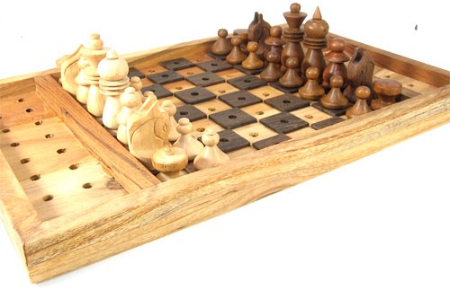 Different picture of our Chess Set, Wooden