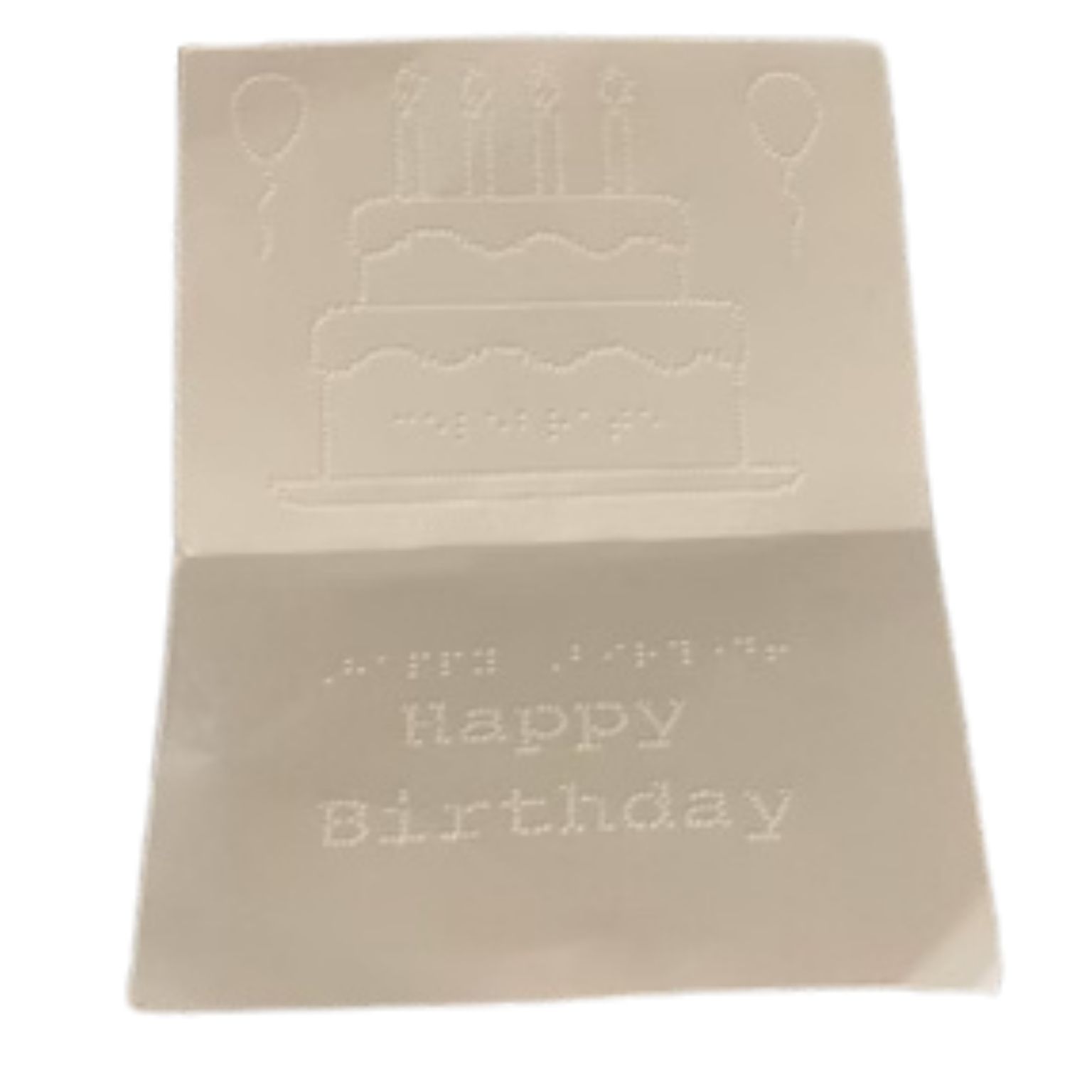 Picture picture of our Tactile Birthday Card