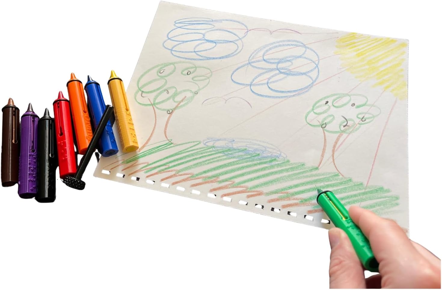 Different picture of our Braille Crayon Holders