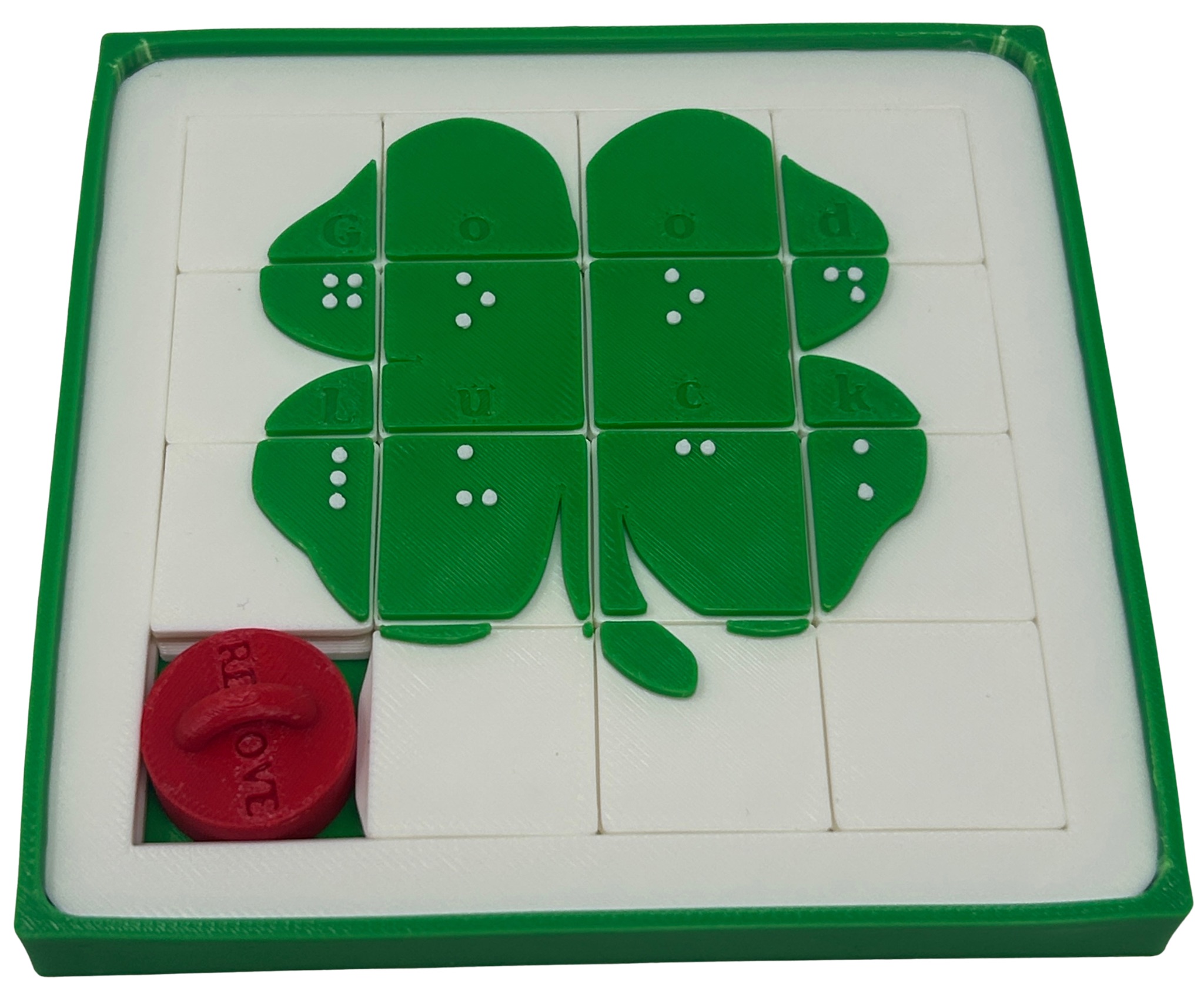 Picture picture of our Lucky Braille Sliding Puzzle