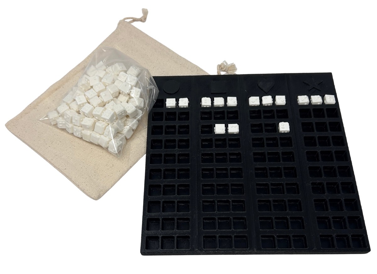 Picture picture of our Braille Scoreboard