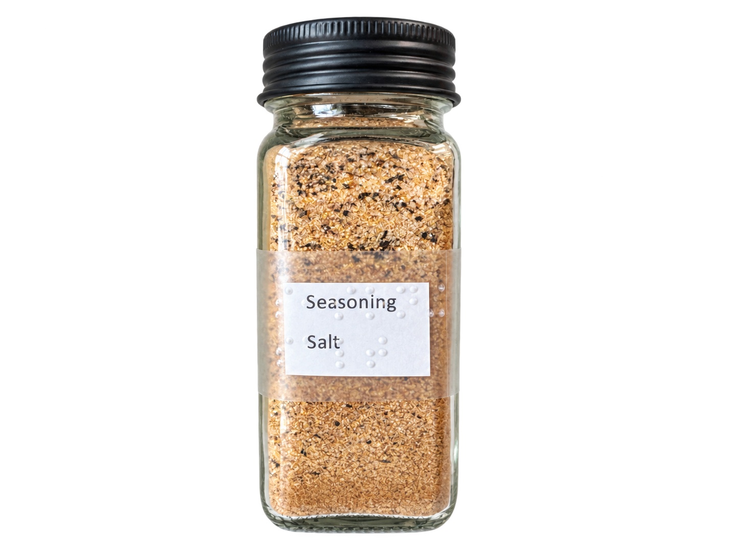 Picture picture of our Braille Labeled Seasoning Salt