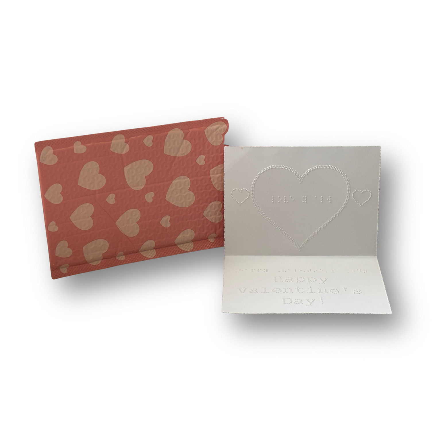 Different picture of our Tactile Valentine's Card